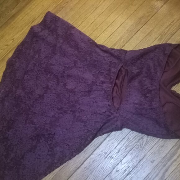 Lace Dress by OLIVE TREE in aubergine fairyGrunge dress - Picture 2 of 6